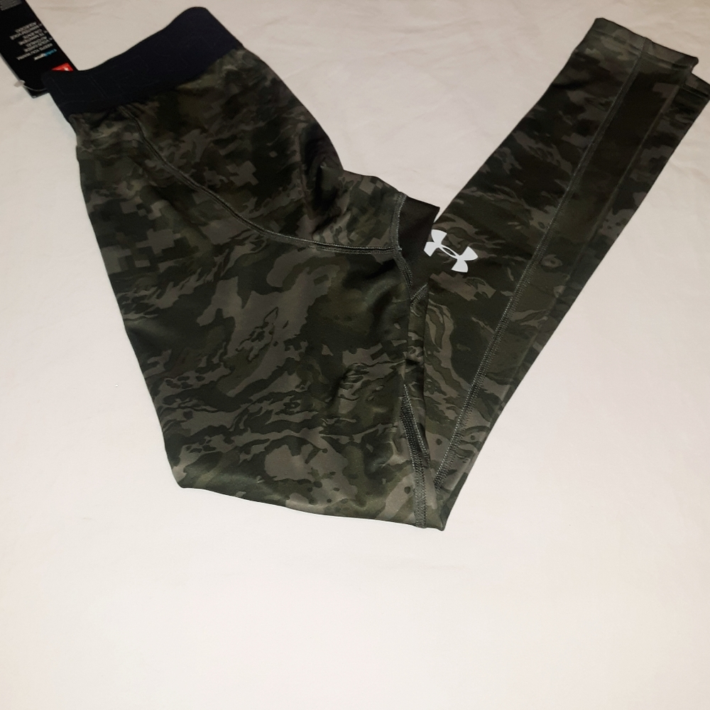 Under Armour Cold Gear Armour Print Leggings - Picture 2 of 11